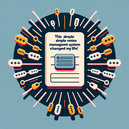 This Simple Notes Management System Changed My Life!