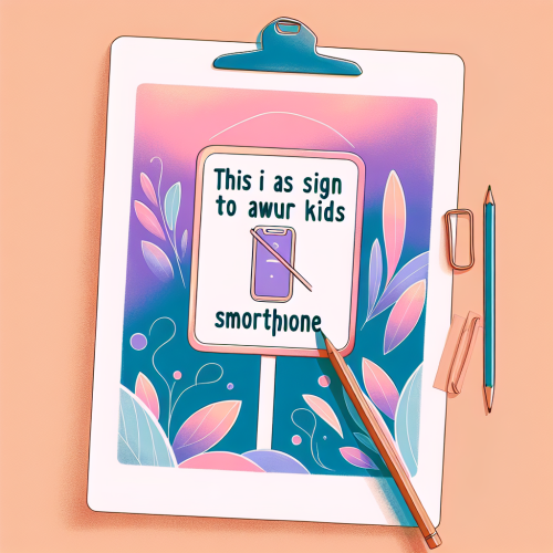 This Is A Sign To Take Away Your Kids Smartphone