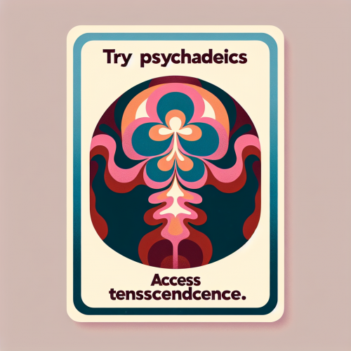 Try psychedelics. Access transcendence. | James Fadiman